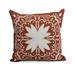 Simply Daisy 20 x 20 Cuban Tile 1 Geometric Print Outdoor Pillow Red Orange