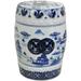 Oriental Furniture 1 8 Landscape Blue & White Porcelain Garden Stool