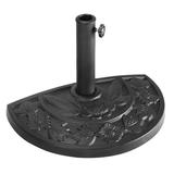 Costway 20 Outdoor Patio Half Round Umbrella Base Stand Resin Deck Table Sun Shade