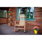 Glacier Country Collection Adult Log Rocker Exterior Stain Finish