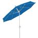 9 Oct Home Patio Tilt Umbrella 8 Rib Crank White with Pacific Blue spun acrylic canopy