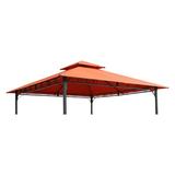 International Caravan Mesa 9 ft. 2-Tiered Vented Outdoor Gazebo Canopy Replacement Top