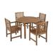 Plow & Hearth Lancaster Round Table Set Round Table and 4 Chairs