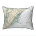 Betsy Drake HJ11535M 16 x 20 in. Murells Inlet SC Nautical Map Large Corded Indoor & Outdoor Pillow