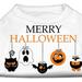 Merry Halloween Screen Print Dog Shirt