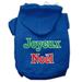 Mirage Pet 62-25-10 XXXLBL Joyeux Noel Screen Print Pet Hoodie Blue - 3XL