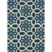 Sphinx Caspian Indoor/Outdoor Area Rug 969W6 Ivory Patio Geometric 2 3 x 7 6 Rectangle