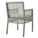Modway Aura Outdoor Patio Wicker Rattan Dining Armchair Multiple Colors