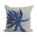 Simply Daisy 18 x 18 Hojaver Floral Print Outdoor Pillow Royal Blue