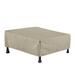 Modern Leisure Chalet Outdoor Patio Ottoman Cover 48 L x 25 W x 18 H Beige