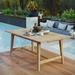 Modway Dorset Outdoor Patio Teak Dining Table in Natural