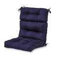Greendale Home Fashions Navy 44 x 22 in. Outdoor High Back Chair Cushion