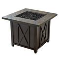 Endless Summer 30 000 BTU LP Gas Outdoor Fire Pit Table w/Black Fire Glass