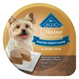 Blue Buffalo Delights Natural Adult Small Breed Wet Dog Food Cup Roasted Turkey Flavor in Savory Juice 3.5-oz (Pack of 12)