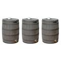 Good Ideas Rain Wizard 50 gal Plastic Rain Barrel w/ Brass Spigot (3 Pack)