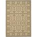 SAFAVIEH Courtyard Charlotte Floral Indoor/Outdoor Area Rug 6 7 x 9 6 Coffee/Sand