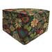 Jordan Manufacturing 34 x 25 Gaya Pizzazz Multicolor Floral Wedge Outdoor Pouf Ottoman with Welt