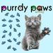 6 Month Supply - Purrdy Paws Blue Glitter Soft Nail Caps for Kittens Claws - Extra Adhesives