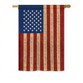 Breeze Decor H111050-BO Star Spangled Americana Patriotic Impressions Decorative Vertical 28 x 40 Double Sided House Fla