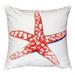 Betsy Drake Interiors Starfish Indoor/Outdoor Throw Pillow