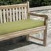 Sorra Home Clara Outdoor Green Bench Cushion Made with Sunbrella 60 in w x 19 in d