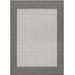 Couristan Recife Checkered Field Indoor / Outdoor Area Rug Grey- White 8 6 x 13