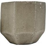 Avera Home Goods 256566 5.5 x 5 in. Lightweight Fiber Cement Hexagon Planter - Pack of 2