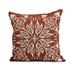 Simply Daisy 16 x 16 Cuban Tile 3 Geometric Print Outdoor Pillow Red Orange