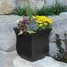 Mayne Valencia 16 x 16 x 18 Square Polyethylene Planter - Espresso