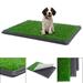 Veryke Artificial Grass Dog Potty Grass Puppy Potty Trainer Fake Grass Turf for Dogs Potty Training Area Patio Lawn Decoration 30 x20