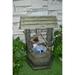 Hi-Line Gift Ltd Fountain- Wishing Well with Pouring Bucket & LED Light