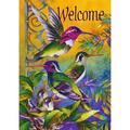 Toland Home Garden Hummingbird Home Bird Hummingbird Flag Double Sided 12x18 Inch