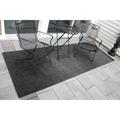 Koeckritz Rugs Charcoal - Indoor/Outdoor Area Rug Carpets and Runners with Premium Bound Fabric Finished Edges.