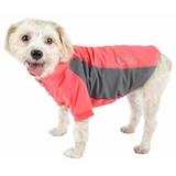 Pet Life Â® Active Barko Pawlo Relax-Stretch Quick-Drying Performance Dog Polo T-Shirt