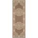 Safavieh Courtyard Cynthia Floral Indoor/Outdoor Indoor/Outdoor Runner Rug 2 3 x 12 Chocolate/Natural