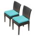 TK Classics Barbados Wicker Armless Patio Dining Chair