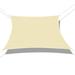 Sunshades Depot 13 x 22 180GSM Sun Shade Sail Rectangle Permeable Canopy Tan Beige Customize Size Available Commercial For Patio Garden Preschool Kindergarten Playground Outdoor Facility Activities