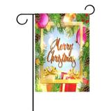 POPCreation Merry Christmas Bell Garden Flag Outdoor Flag Home Party 12x18 inches