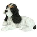 Design Toscano Black & White Cocker Spaniel Puppy Dog Statue