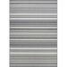 Couristan Recife Gazebo Stripe Indoor / Outdoor Area Rug Champagne- Grey 3 9 x 5 5