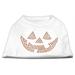 Jack O Lantern Rhinestone Shirts White XXL (18)