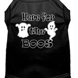 Here for the Boos Screen Print Dog Shirt
