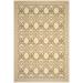 SAFAVIEH Courtyard Colton Geometric Indoor/Outdoor Area Rug 6 7 x 9 6 Natural/Olive