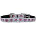 Mirage Pet Graffiti Union Jack(UK Flag) Nylon Dog Collar with classic buckle 3/8 Size 14