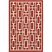 Oriental Weavers of America Arcadia Geometric Indoor/Outdoor Polypropylene Rug Red