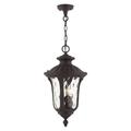 Livex Lighting - Oxford - 3 Light Outdoor Pendant Lantern in Traditional Style -