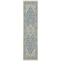 Safavieh Beach House Mai Traditional Outdoor Runner Blue/Cream 2 x 8