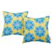 Modway Two Piece Outdoor Patio Pillow Set Cornflower