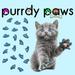 6 Month Supply - Purrdy Paws Blue Glitter Soft Nail Caps for Small Cats Claws - Extra Adhesives