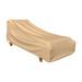 Budge XLarge Beige Patio Outdoor Chaise Cover Sedona